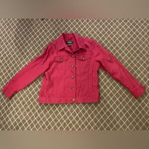Eddie Bauer Women's Vibrant Red Jean Jacket